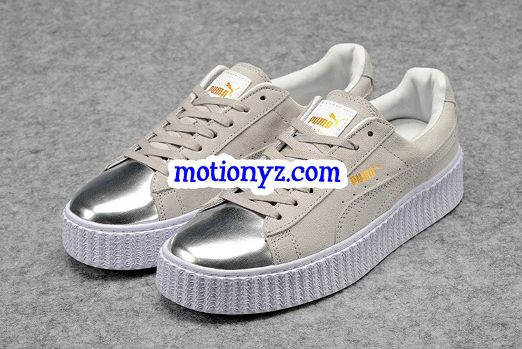 Puma Fenty Rihanna Creeper Low White Silver